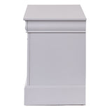 White 2-Drawer Nightstand B062P189242