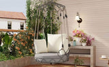Outdoor Porch Swing Chair Hanging Basket, Hanging Chair with UV Resistant Cushion, Olefin Fabric for N704P256425A