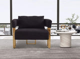 TS Modern decorative chair, living room side chair with gold metal legs, no wheels, suitable for 64040358
