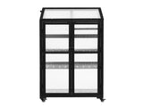 TOPMAX 62inch Height Wood Large Greenhouse Balcony Portable Cold Frame with Wheels and Adjustable WF297923AAB
