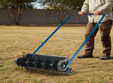 19in Push Spike Aerator, Heavy Duty Rolling Lawn Aerator, Rotary Spike Lawn Aerator, Manual Aeration 64590141