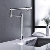 Pot shaped filler folding kitchen faucet with extended handle 18951448