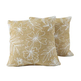Outdoor/Indoor Throw Pillows, Decorative Throw Pillows with Inserts, Simulated Straw Weaving 18"x18" W419P292998