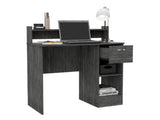 Portland 2-Shelf 1-Drawer Writing Desk Smokey Oak B062111634