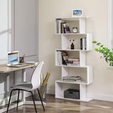 Five layer simple household white bookshelf W2139P288172