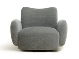 360&deg Swivel Chair Accent Chair 32.48-inch chenille fabric upholstered sofa, suitable for living W2901P463495