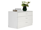 Modern Simple 3-Drawer Dresser White 80193999