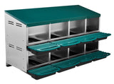 Chicken Nesting Box, 8 Compartment Roll Away Nesting Box for Laying Eggs, Wall Mount Chicken Nesting 08294315
