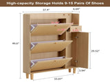 Modern minimalist storage cabinet, Japanese rattan shoe cabinet, bed top cabinet, small home W1151P147199