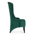 ZUN 23.03" Wide High-Back Velvet Accent Chair, Comfy High Wingback Chair, Living Room Chair with Soft W68041069