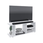 ZUN Goodwood Minimalistic Tv Stand for 65-Inch TV With 5 Open Shelves B200P235843