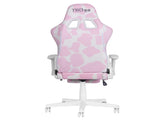 TS87 Pink COW Series Gaming Chair with Footrest B031P369374