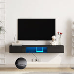 ZUN Floating TV Stand Wall Mounted with 16 Color LEDs,63" Modern TV Stand, Floating TV Cabinet W1321104202