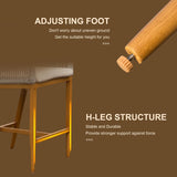 Bar Stools Set of 2, Outdoor Counter Height Bar Chairs with Arm and Backrest, Aluminum Tall Bar W1859P197308