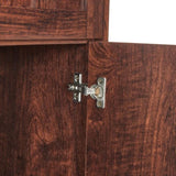 Tall Storage Cabinet with 8 Doors and 4 Shelves, Wall Storage Cabinet for Living Room, Kitchen, 53820214