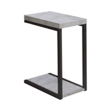 Cement and Black Snack Table B062P145587