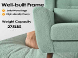Modern Accent Chair,Teddy Fabric Living Room Chairs Comfy Reading Chair,Mid Century Accent Chair, W1028P236473