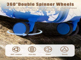 28 Inch PC Spinner Wheel Luggage, Carry on Suitcase, With Printed pattern and Combination Lock W2787P487192