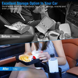 ZUN Multifunctional Cup Holder Tray for Car Cup Holder Expander with Car Drink Holders,Detachable Tray 70385308