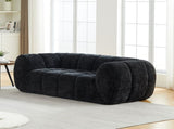 Chenille Pure Foam Sofa, Quilted Cloud Sofa, Deep-Seat Chenille Pure Foam Sofa, Comfortable W834P442227
