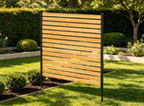 39" W x 61" L Wood Privacy Fence Panel, AC & Pool Equipment Screen with Metal Stakes, Easy DIY 51934312