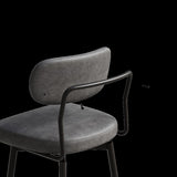 360 &deg Rotating Bar Chair Bar Stool bar stools set of 2 piece set with leather cushions and iron W1727P251186