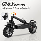 ZUN Ultimate Electric Scooter for Adults: Dual Drive 2400W Motor, High Speeds up to 34.5mph, Extended W2153P168362