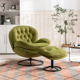 Accent chair TV Chair Living room Chair with Ottoman-FRUIT GREEN W676P232280
