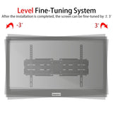 ZUN TMSS-104 32"-70" Corner Full Motion Articulating TV Wall Mount Bracket Max Weight 50Kg VESA 600*400 75822162