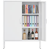 The metal storage locker, 40 inches high, comes with 2 doors and is suitable for homes, offices and T3421P312422