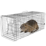 Humane Animal Trap Cage - Galvanized Sturdy Wire Mesh, Sensitive Trigger & 96020110