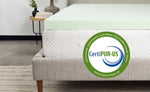 ZUN Bridgevine Home 2 inch Short Queen Size Cool Gel Memory Foam Mattress Topper B108131499