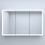 48 in. W x 30 in. H Rectangular Silver Aluminum Recessed/Surface Mount Medicine Cabinet with Mirror W2122P329733