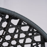 Cat Swing Bed with Stand & Cushion, Cat Egg Chair with Rattan Wicker Appearance, Indoor Hanging W2500P283885