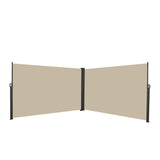 276" x 71''Retractable Side Awning, Waterproof & UV-Resistant, Privacy Screen Divider Roll Up W419P286393