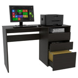 ZUN Louisiana Writing Computer Desk, Three Drawers B128P148934