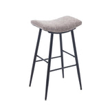 ZUN Counter Height Bar Stool Set of 2 for Dining Room Kitchen Counter Island, Linen fabric Upholstered W1439125930