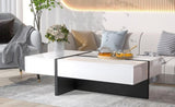Contemporary Rectangle Design Living Room Furniture, Modern High Gloss Surface Cocktail Table, 01767411