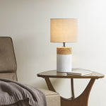 ZUN Textured Ceramic Table Lamp B03594979