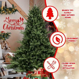 ZUN 9FT Christmas Tree Simulate Nature Advanced Materials Premium Hinged Spruce Artificial Douglas Firs W1773P203597