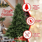 ZUN 8FT Christmas Tree Simulate Nature Advanced Materials Premium Hinged Spruce Artificial Douglas Firs W1773P203596