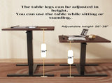Bedside Table,Folding Overbed Bedside Desk Mobile Rolling Laptop Stand Tilting Overbed Table with W2641P298251