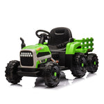 ZUN Ride on Tractor with Trailer,12V Battery Powered Electric Tractor Toy w/Remote Control,electric car W1396104249