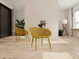 Holiday - 2-Pack Modern Lounge Chairs Indoor/Outdoor All-Weather PP Plastic, Lightweight for W3450P323313