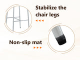 Set of 2 Modern Bar Stools, CurvedBack PU Leather Upholstered Counter Chairs, Metal Frame with W1151P433264