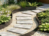 6-Pack Steel Landscape Edging 40 x 6 Inch, Rust-Resistant Bendable Metal Garden Border, Heavy Duty 36647393