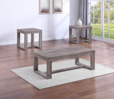 1pc Contemporary End Table Rustic Brown Gray Tan Finish Living Room Wooden Furniture B011P244347