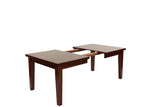 Dining Table Rectangle Table w Leaf 1pc Table Only Rubber wood Antique Walnut Wood Finish B011P207136