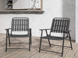 2-Piece Folding Patio Chair Set No Assembly Required, 350 lb Capacity Heavy Duty Outdoor Chair 17722591