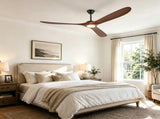 70in ceiling fan with lights, comes with wall control and remote, six-speed reversible motor, three W3775P566868